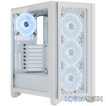 Corsair iCUE CC-9011232 4000D Airflow Tempered QL Edition Mid-Tower Gaming Case  White